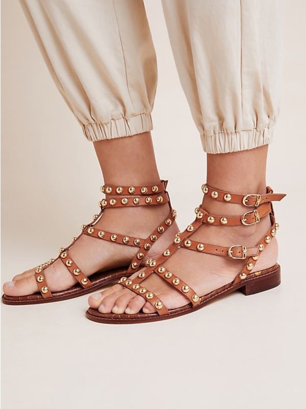 Sam Edelman Eavan Studded Gladiator Sandal Size 8